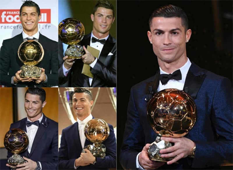 Thông tin về Cristiano Ronaldo có mấy quả bóng vàng
