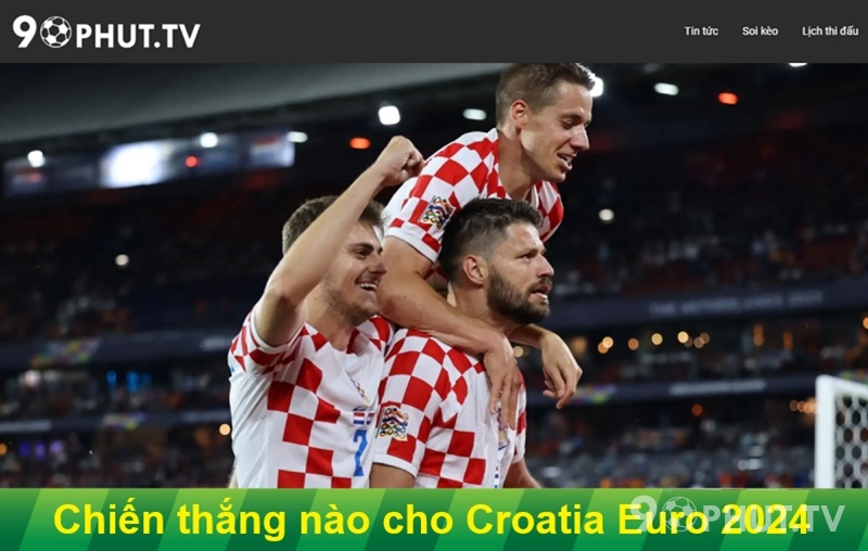 Chiến thắng nào dành cho đội hình tuyển Croatia Euro 2024