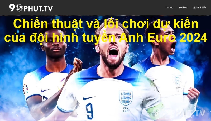 Chiến thuật và lối chơi dự kiến của đội hình tuyển Anh Euro 2024