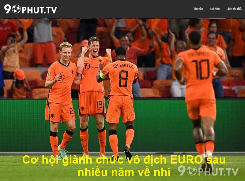 Cơ hội giành chức vô địch EURO sau nhiều năm về nhì