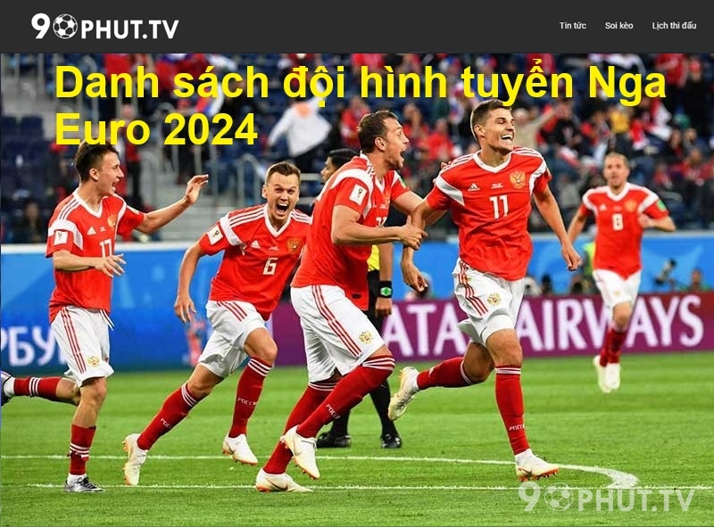 Danh sách đội hình tuyển Nga Euro 2024