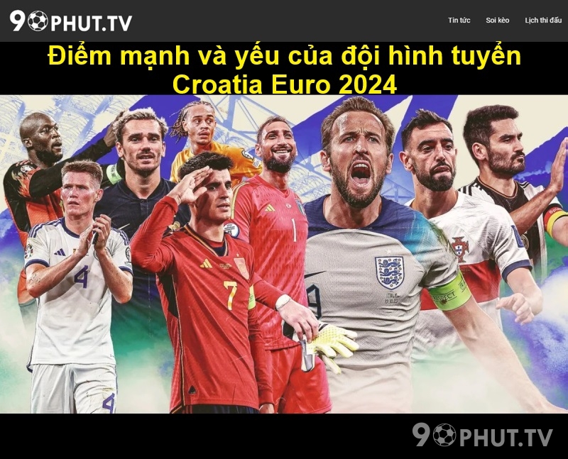 Điểm mạnh và yếu của đội hình tuyển Croatia Euro 2024