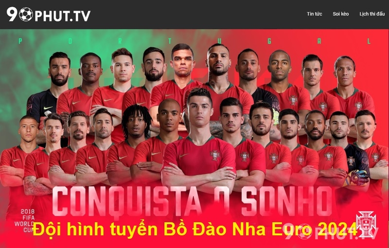 Đội hình tuyển Bồ Đào Nha Euro 2024