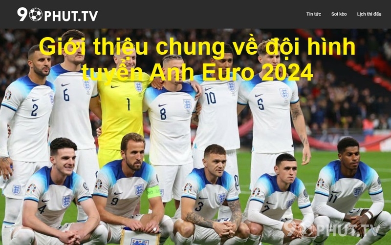 Giới thiệu chung về đội hình tuyển Anh Euro 2024