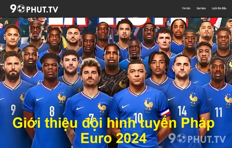 Giới thiệu đội hình tuyển Pháp Euro 2024